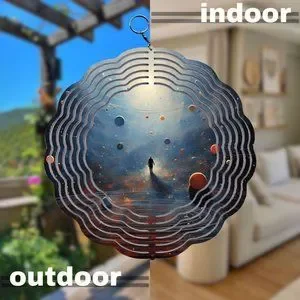 Design | Space Colorful Galaxy Planet Design Wind Spinner | Poshmark